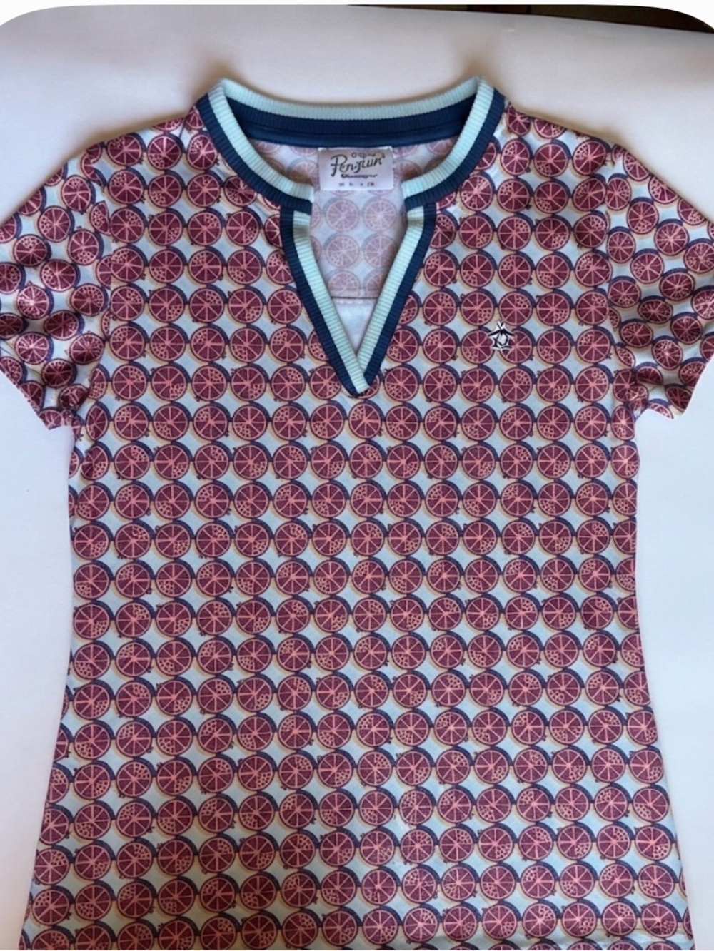 Original Penguin Fun Citrus Circle Polo - Picture 2 of 5